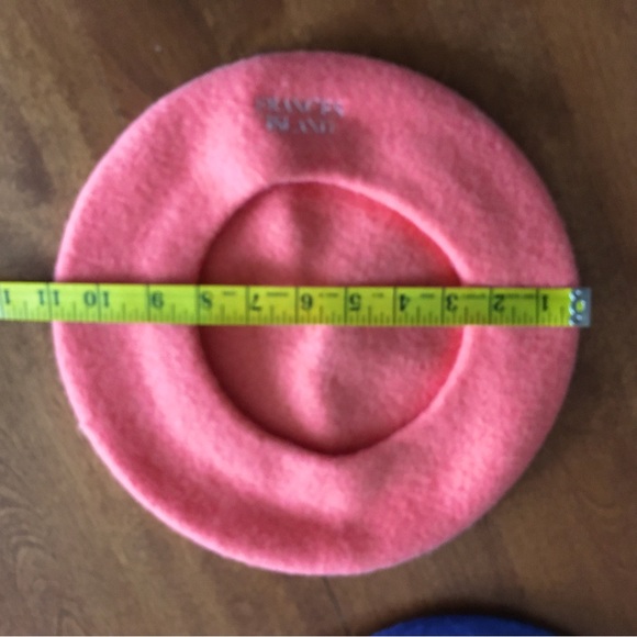 Handmade 100% Australian wool beret - salmon, new - Picture 2 of 4